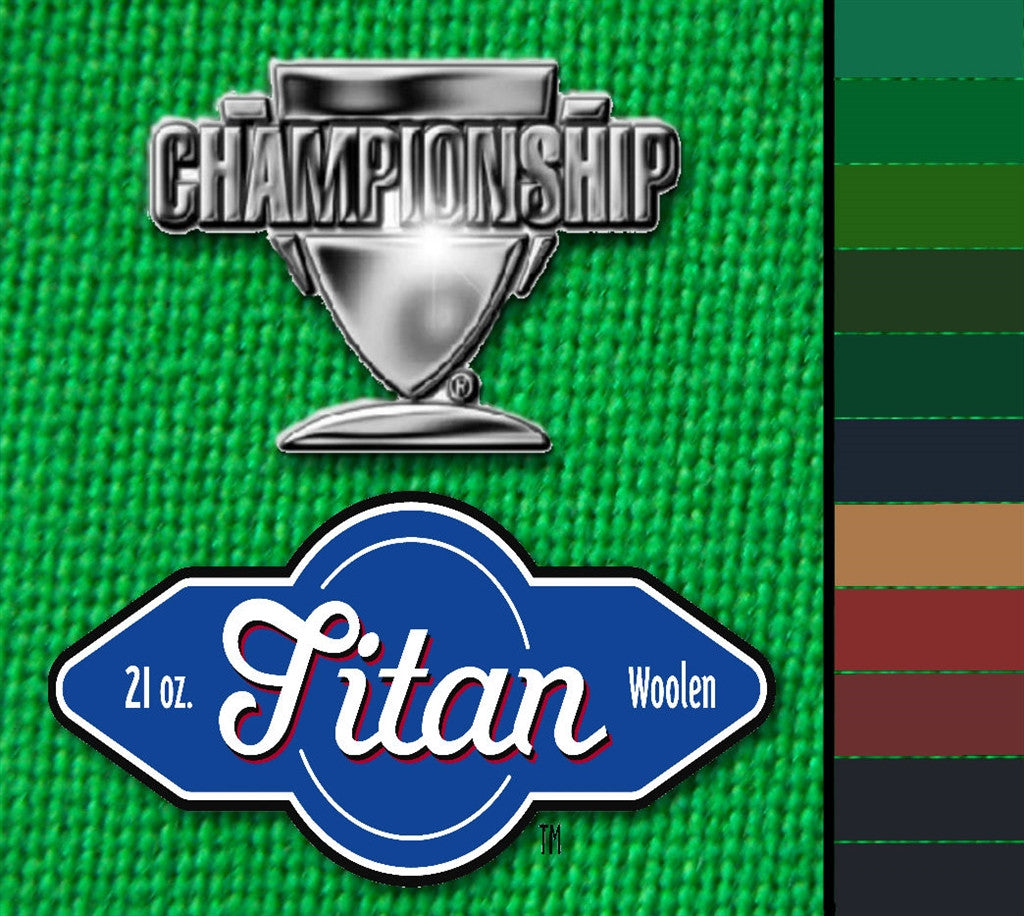 Championship Titan 9' Billiard Cloth Felt for sale online