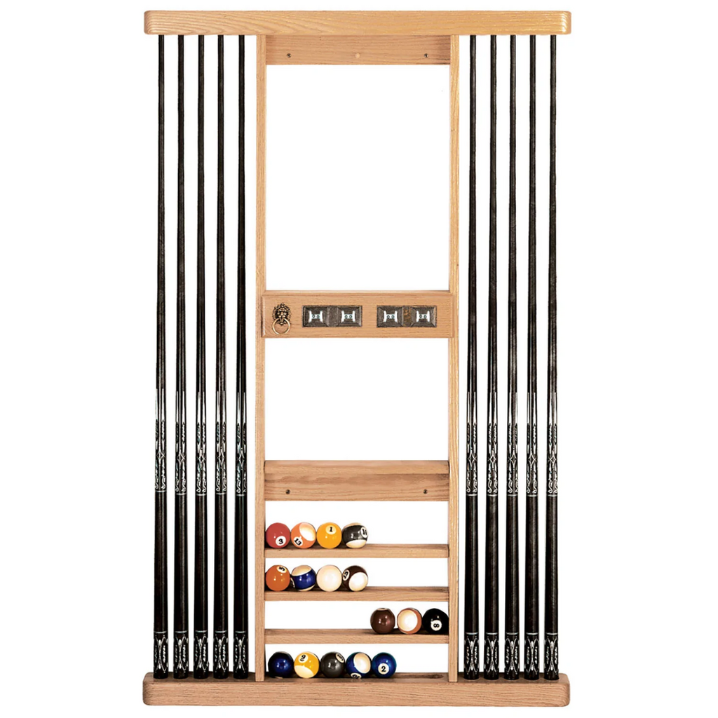 The MONARCH Deluxe Pool Cue Wall Rack by Olhausen #731