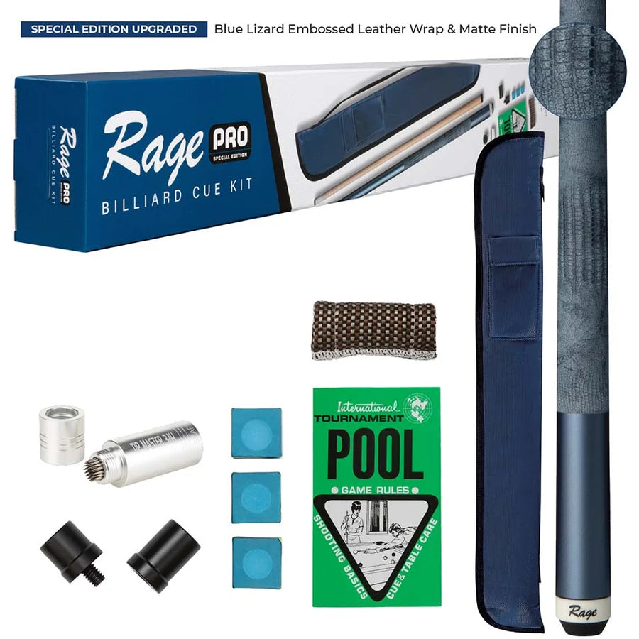 Blue Rage Pro Billiard Cue Kit