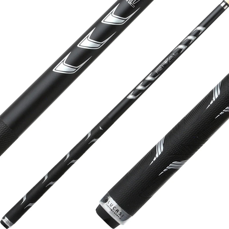 Lucasi Rival Metallic Silver with Sport Wrap LHRV22 Pool Cue