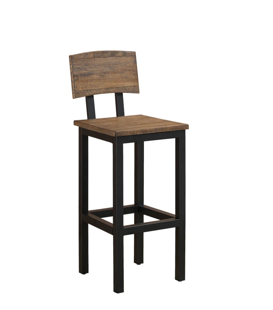 "Gateway" Stool in Reclaimed Wood by American Heritage