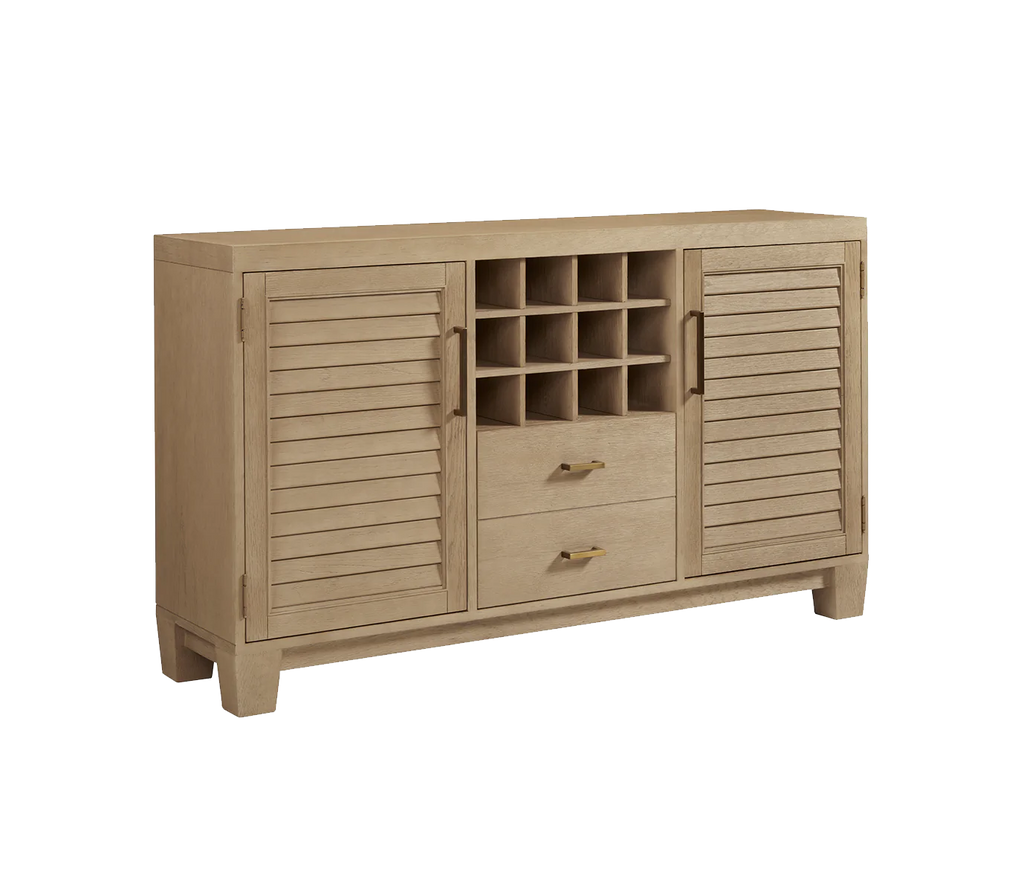 The "Port Royal" Bar Console in White Oak by American Heritage