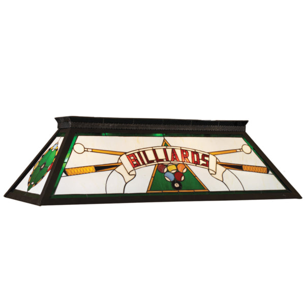 RAM 44" Stained Glass Box Lamp (Green)