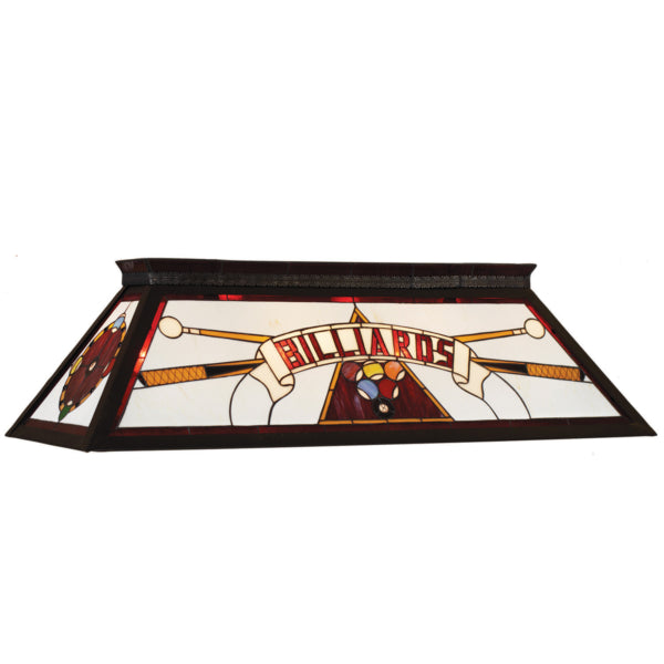 RAM 44" Stained Glass Box Lamp (Red)