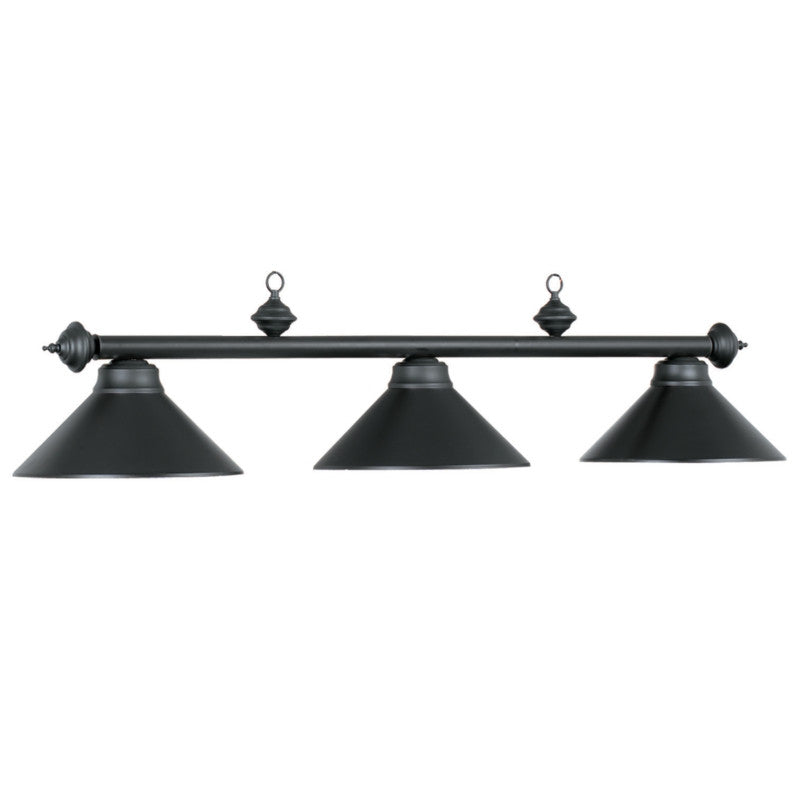 54" 3 Light Billiard Light - Matte Black/Matte Black