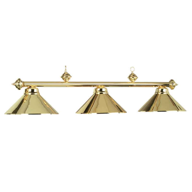 54" 3 Light Billiard Light - Polished Brass