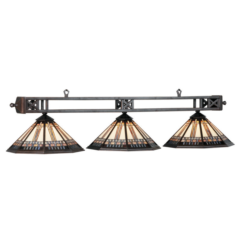 54" Winslow 3 Light Billiard Light