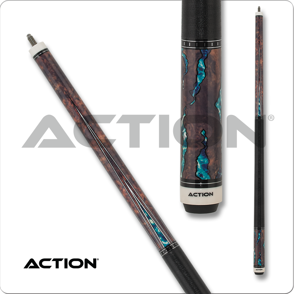 Action ACT154 Fractal - Walnut w/ Aqua
