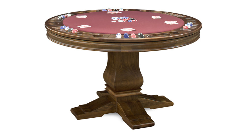 CALIFORNIA HOUSE "HILLSBOROUGH" REVERSIBLE TOP GAME TABLE