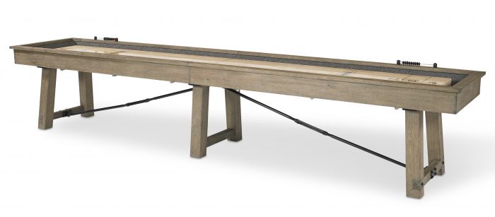 The "ISAAC" Shuffleboard Table by Plank and Hide