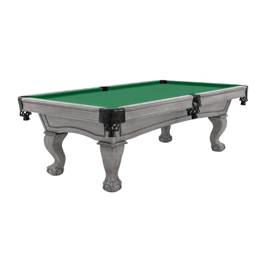 The "RESOLUTE" Silver Mist Ball & Claw Leg Pool Table by Imperial
